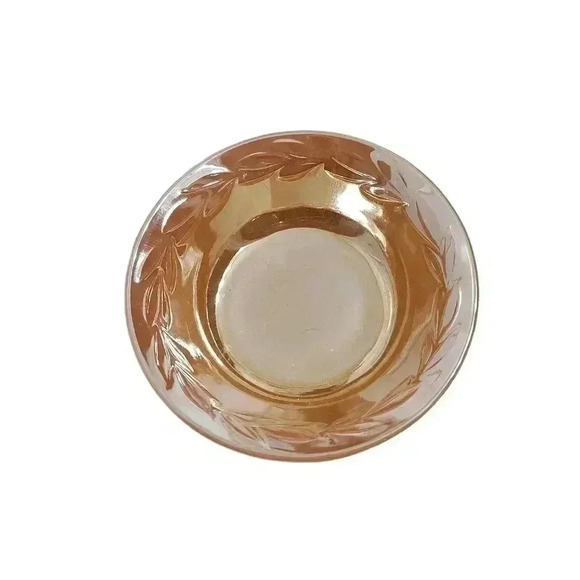 Fire King Peach Luster Laurel Leaf place setting - Picture 6 of 8